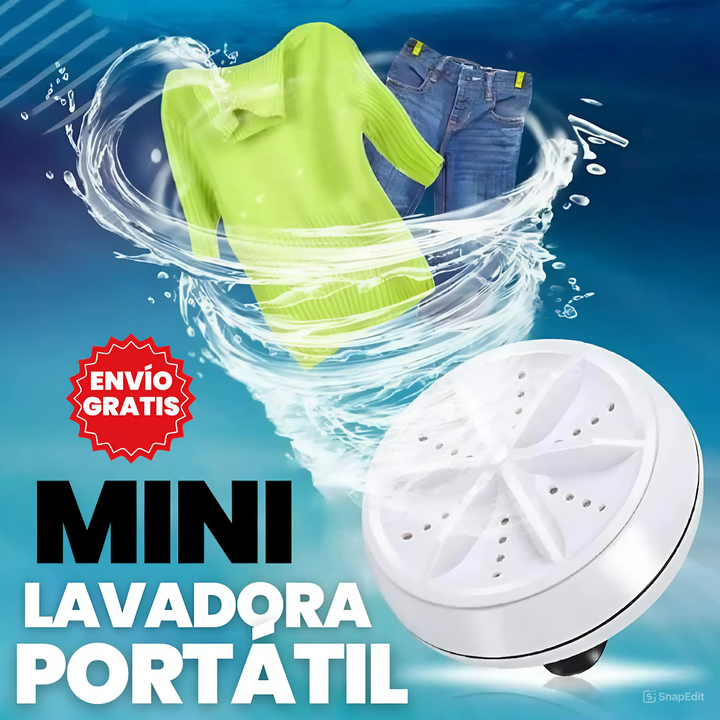 Mini Lavadora Portátil Turbo